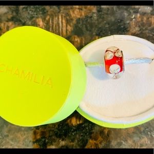 Chamilia Murano Glass Bead in Red